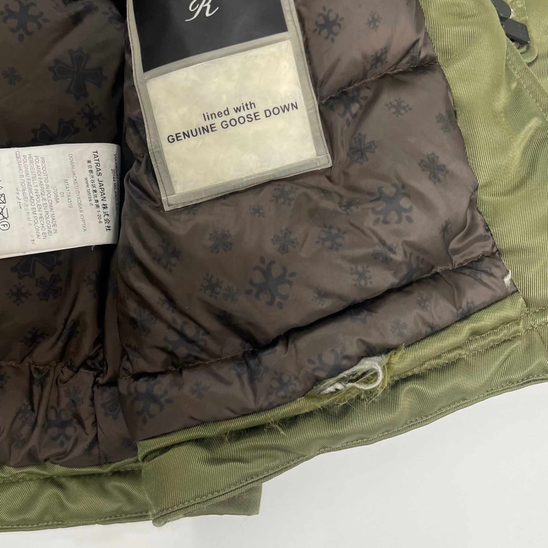 TATRAS / PETRONIOダウンジャケット 参考定価：120,000+tax SIZE:01