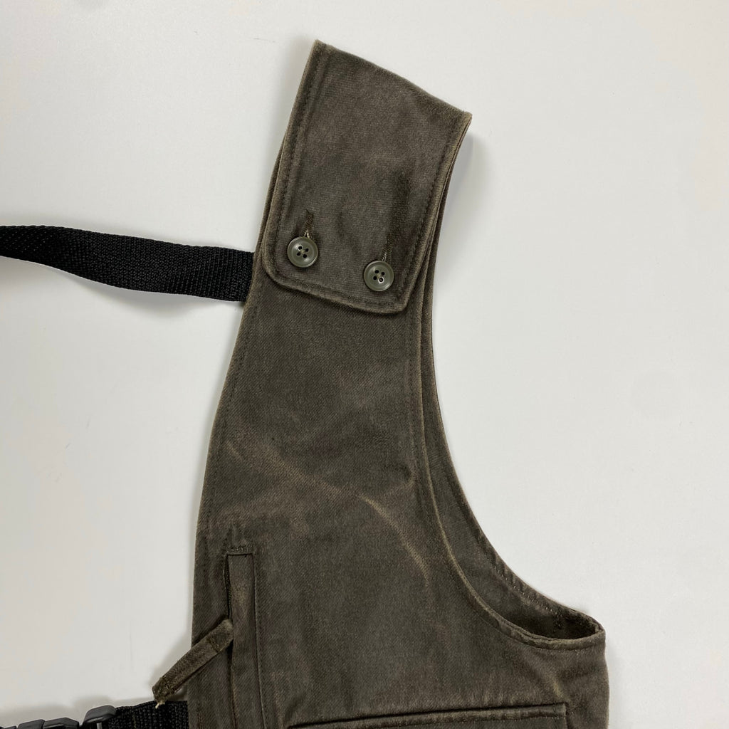 ENGINEERED GARMENTS エンジニアド ガーメンツ / SHOULDER VEST  ショルダーベスト ヴィンテージ加工 USA製 SIZE:FREE