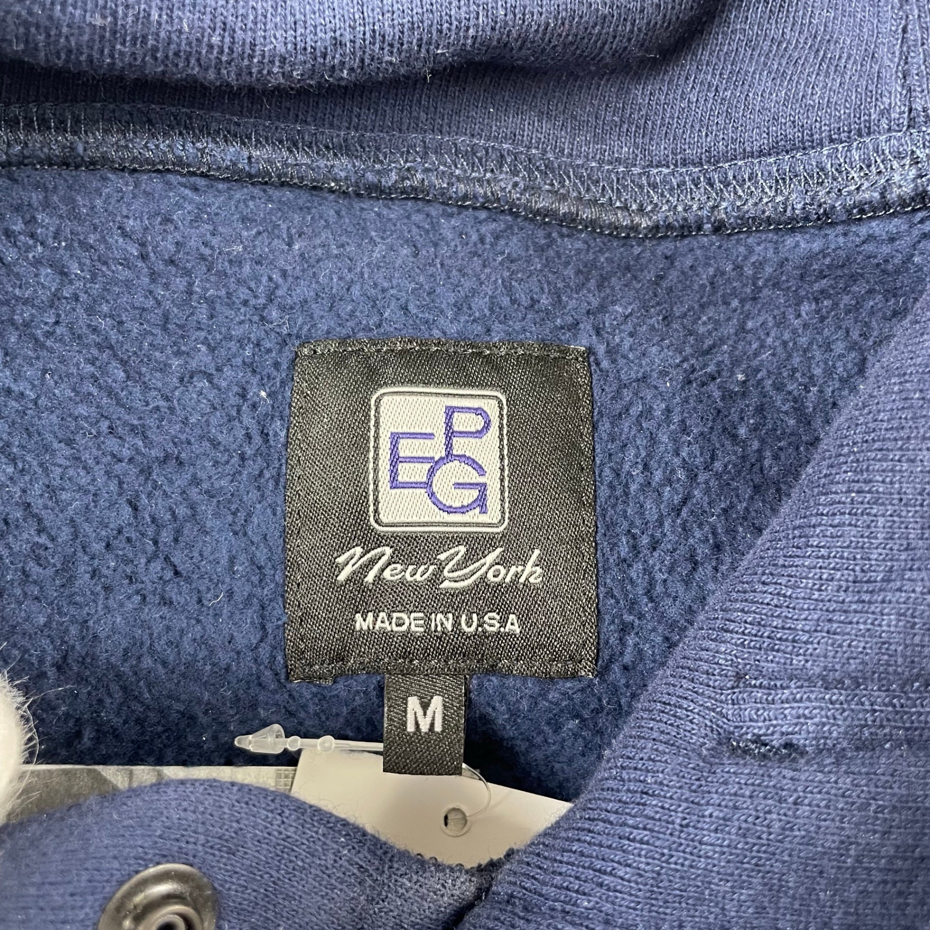 PEG ENGINEERED GARMENTS × BEAMS PLUS エンジニアド ガーメンツ ビームスプラス / SWEAT HOODIE タグ付 NAVY 参考定価：39,000+tax SIZE：M
