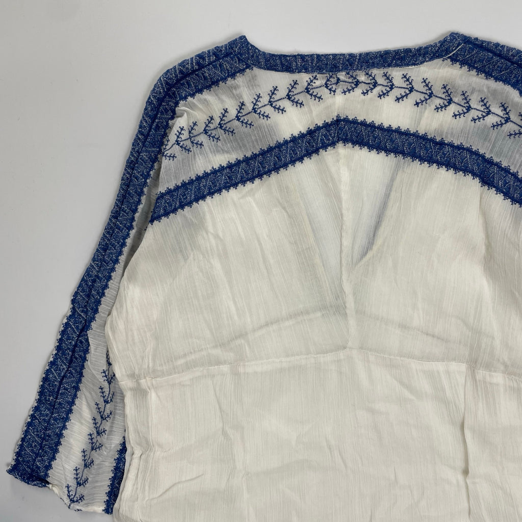 MES DEMOISELLES PARIS メドモアゼル / 刺繍チュニックブラウス インド製 参考定価：28,000程度 SIZE：36