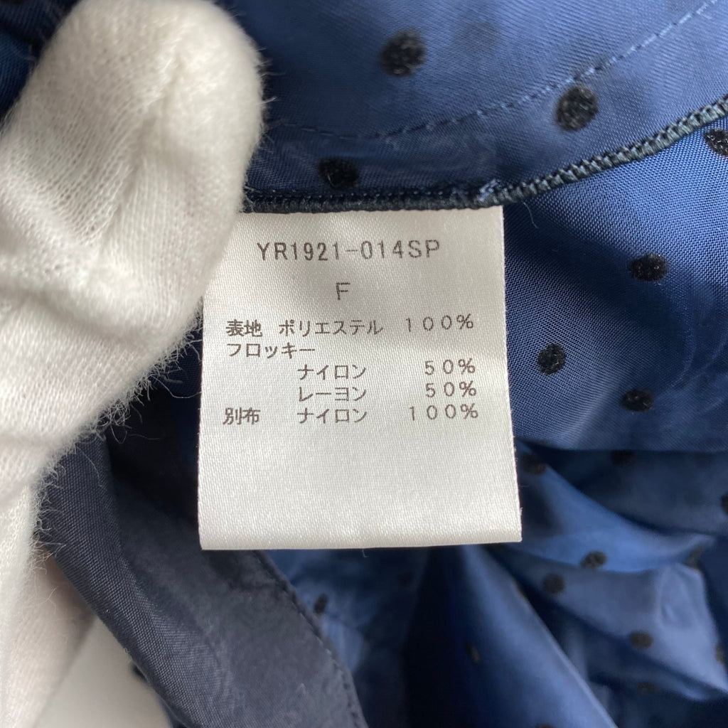 yori ヨリ / ドット柄シアーブラウス SIZE:FREE