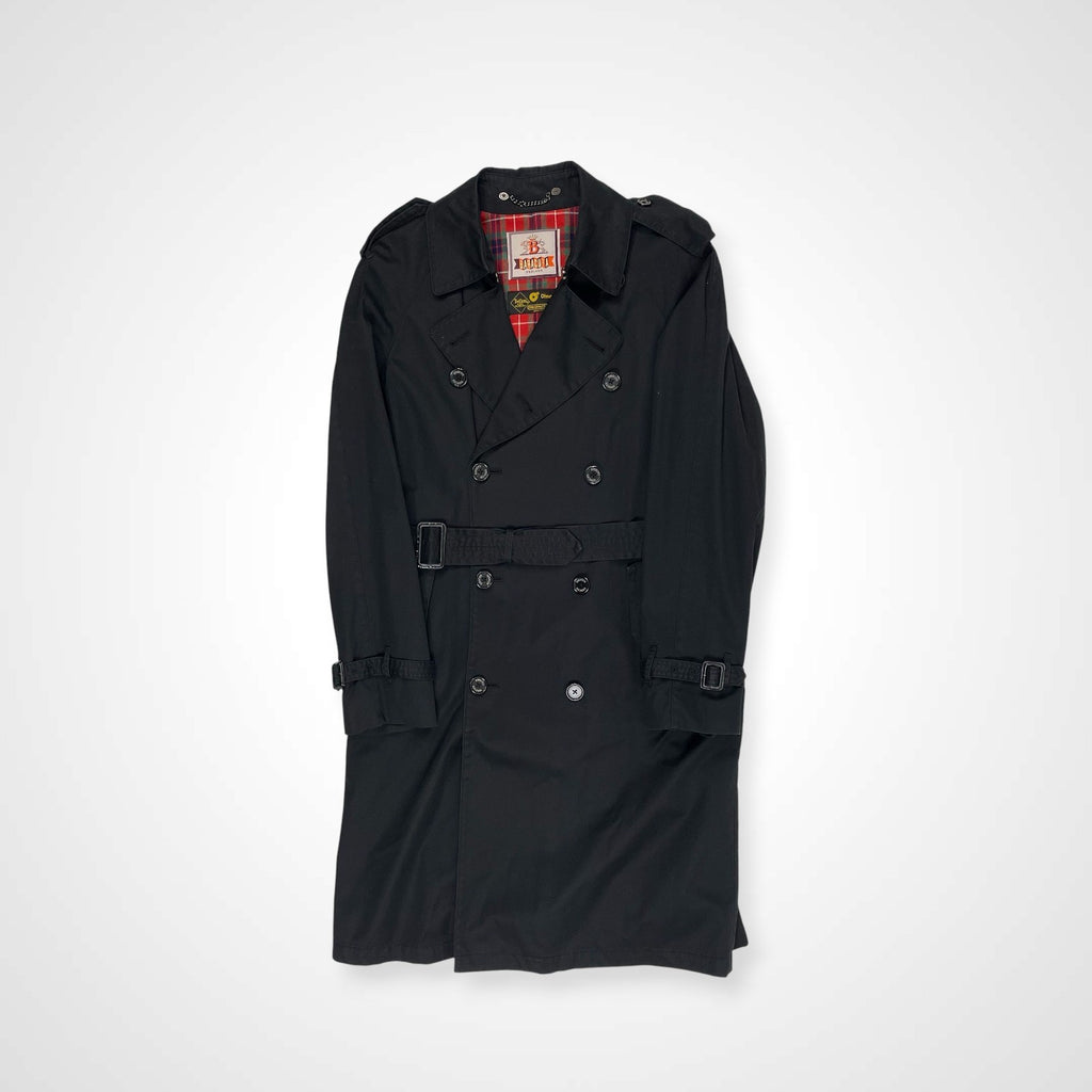 BARACUTA バラクータ / 推定90s olmetexトレンチコート ブラック SIZE:L
