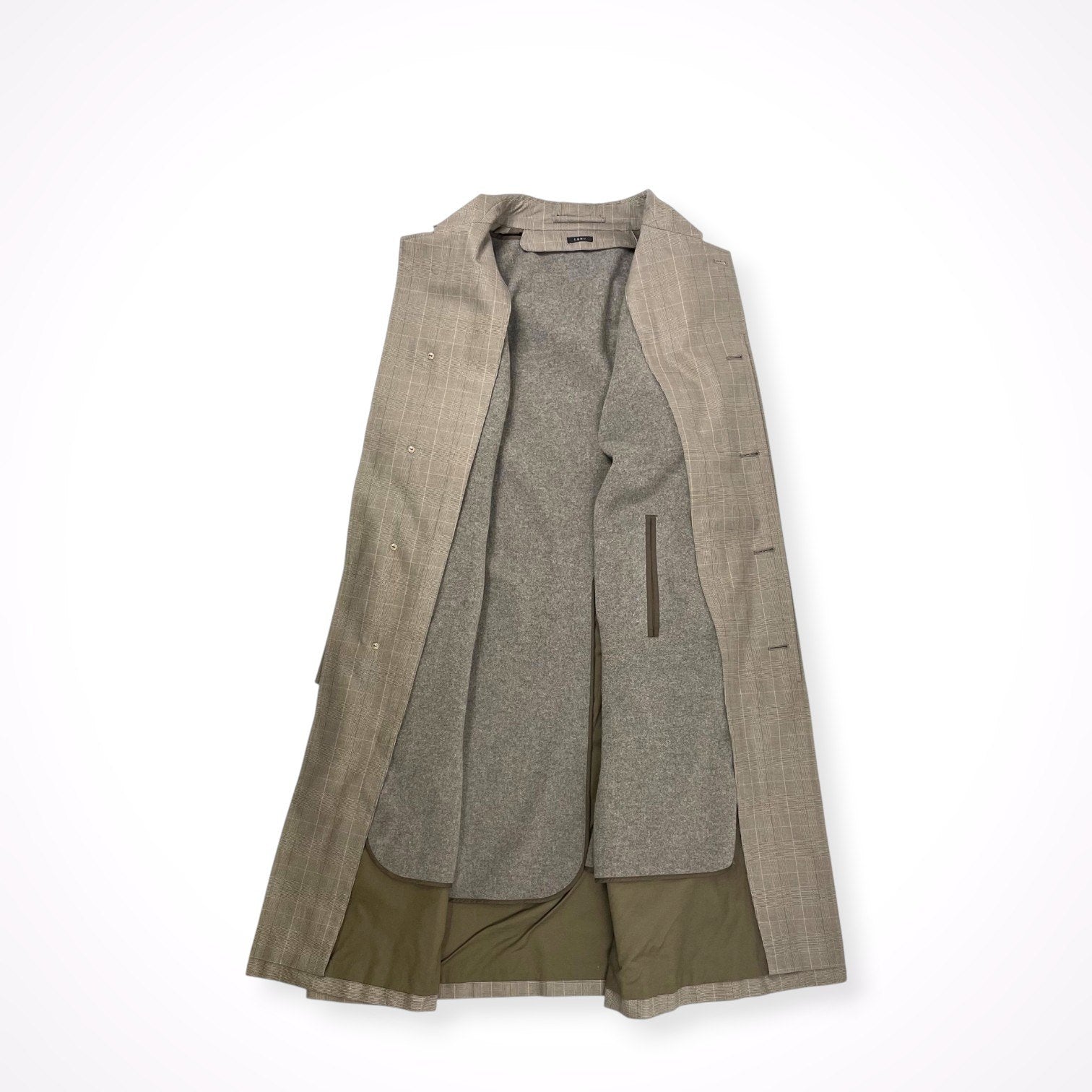 LENO / Stand Fall Collar Coat ライナー付 SIZE:L程度