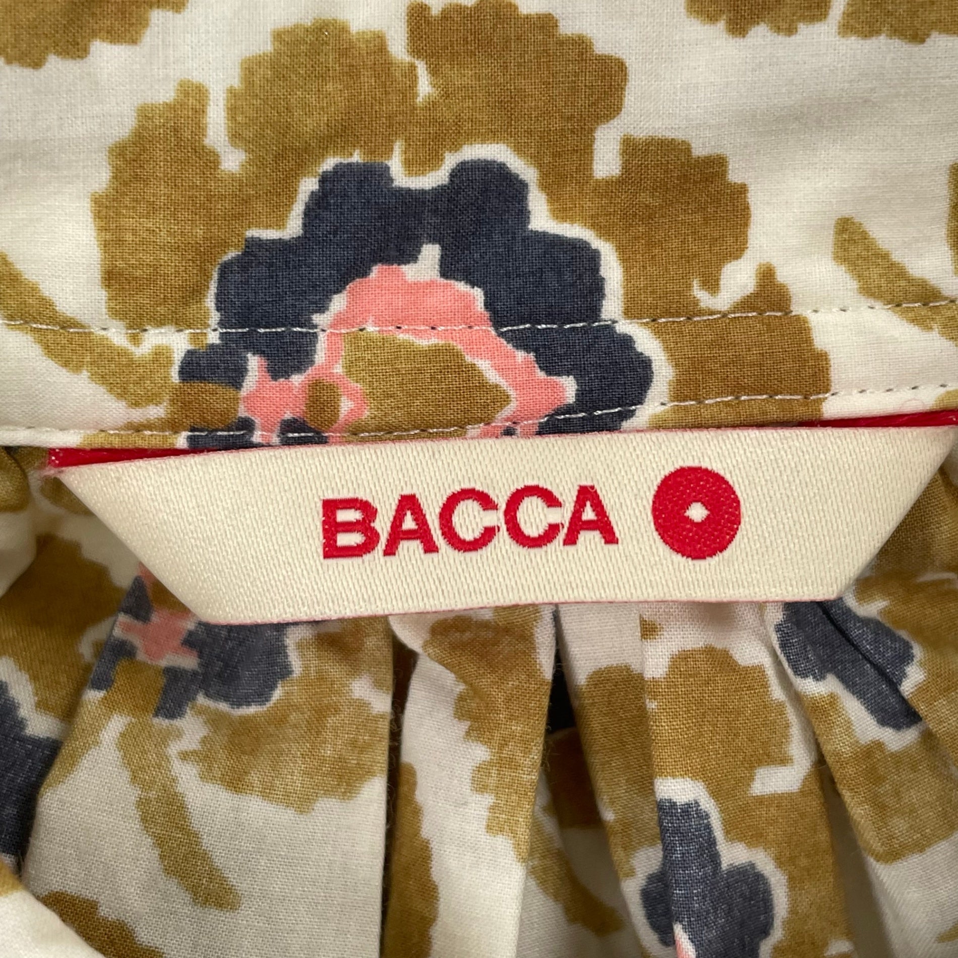 BACCA / コットンリバティプリント コクーンシャツワンピース 参考定価：26,000+tax SIZE:36