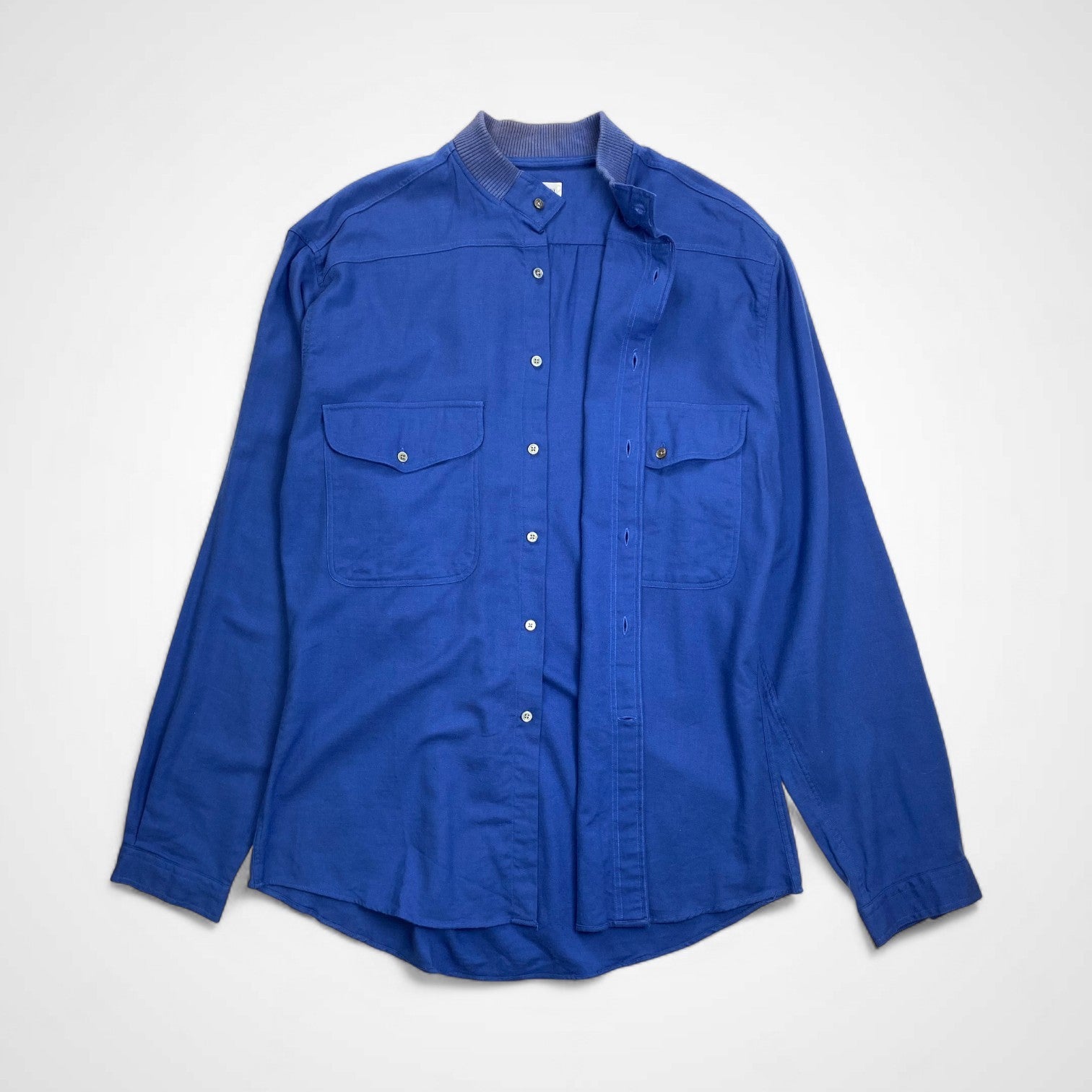 GIORGIO ARMANI ジョルジオ アルマーニ / ヴィンテージ コットンウール ギャバジンシャツ  SIZE:M