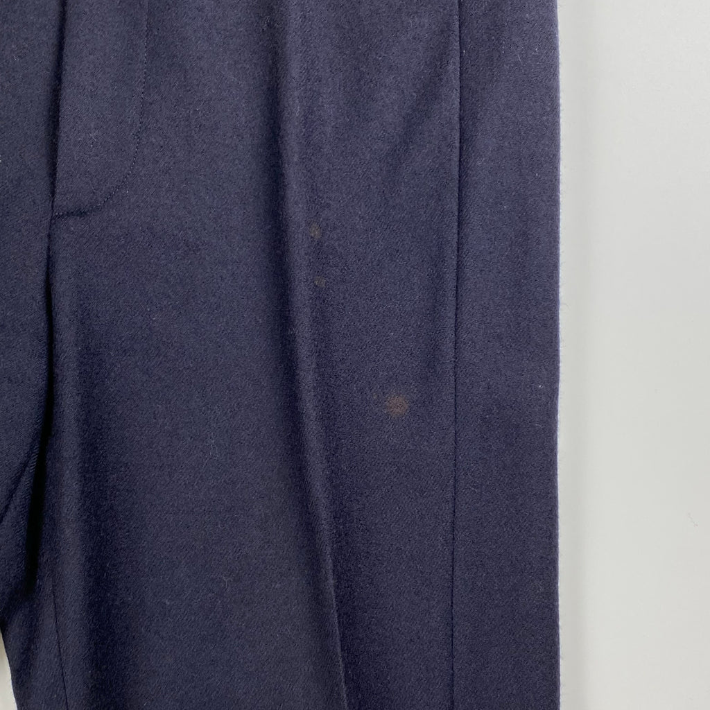 【04AW wave期】 RAF SIMONS ラフシモンズ / エンブロイダリー ミニマル スラックス ネイビー SIZE:46