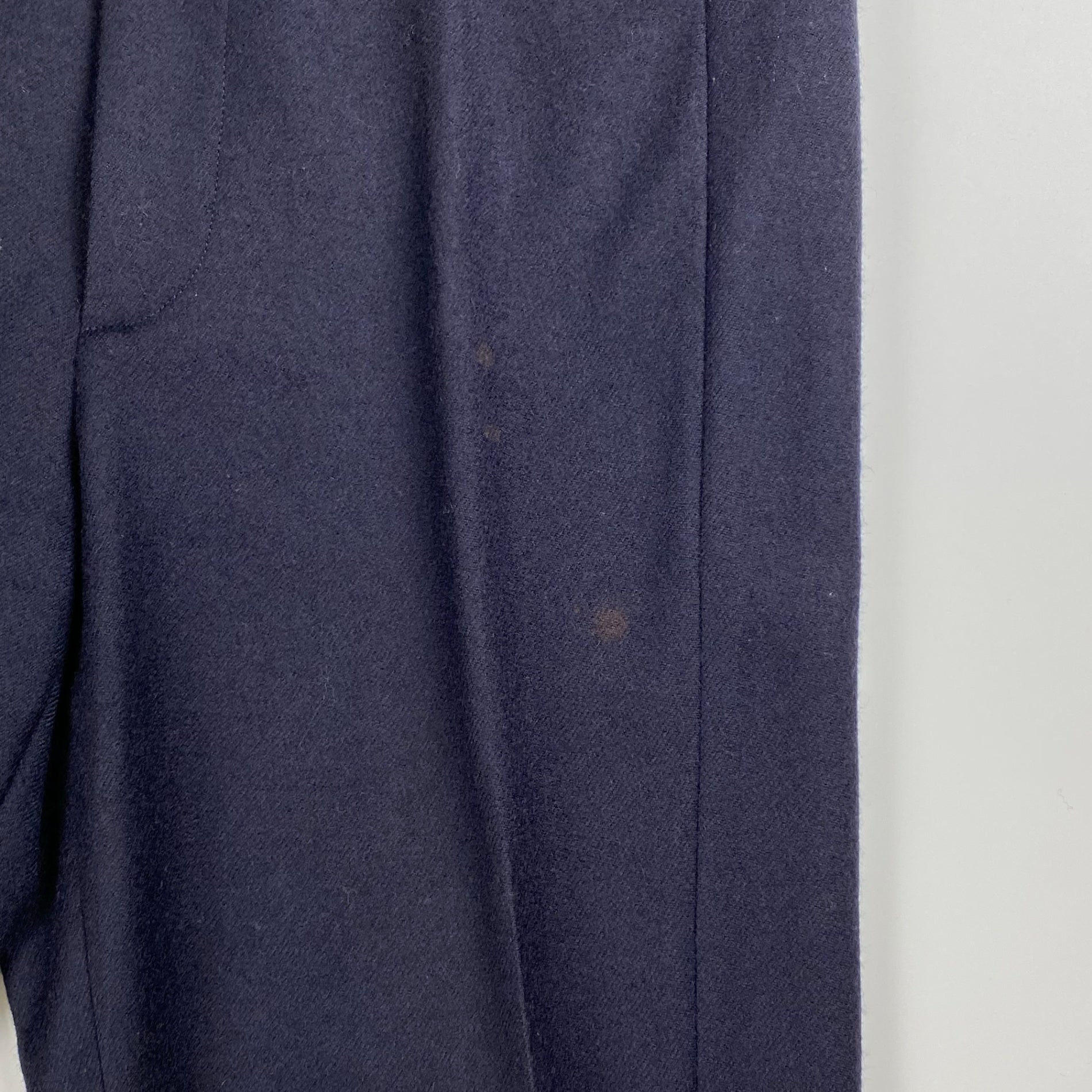 【04AW wave期】 RAF SIMONS ラフシモンズ / エンブロイダリー ミニマル スラックス ネイビー SIZE:46