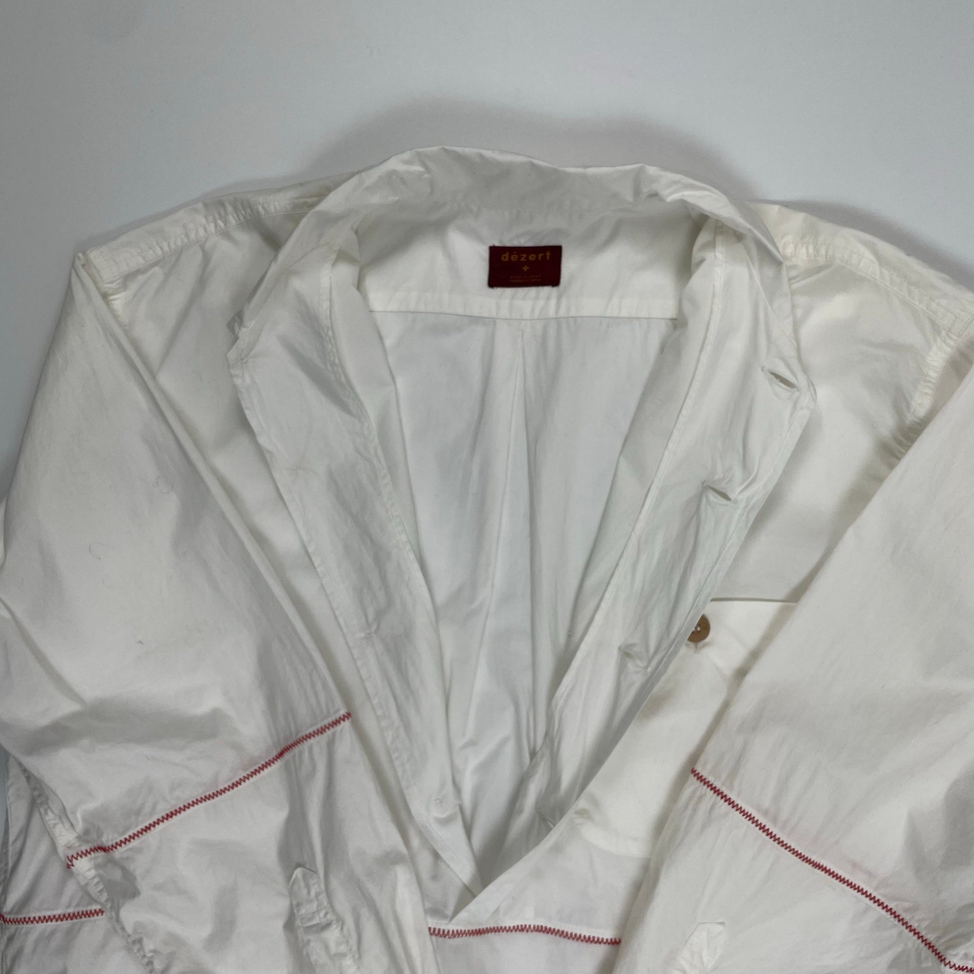 desert デザート / 80s アーカイブプルオーバーシャツ ホワイト SIZE：XL程度