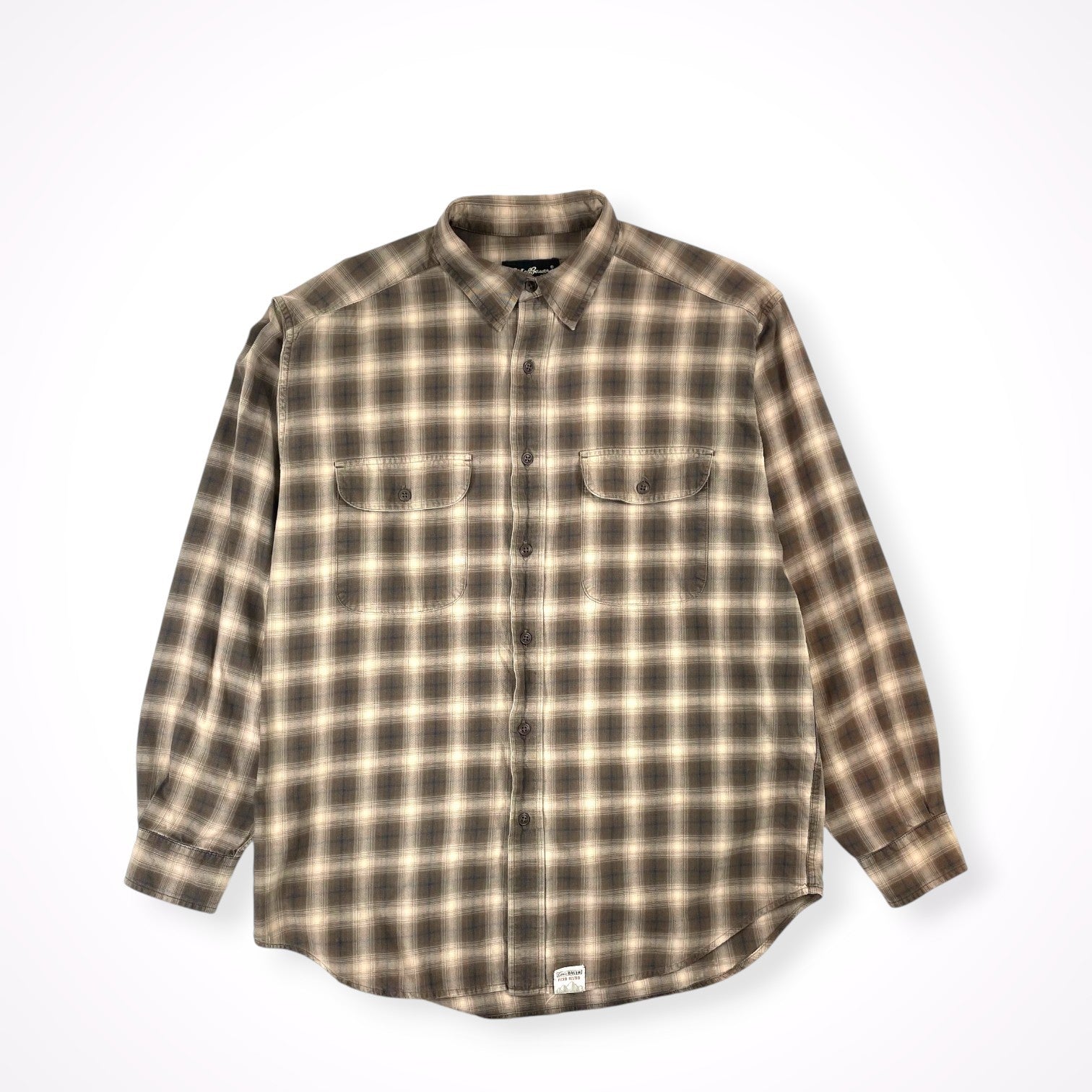 Eddie Bauer / シャドーチェックコットンシャツ SIZE:M