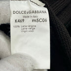 DOLCE&GABBANA / ヴァージンウール ヘンリーネックリブニット  SIZE:50