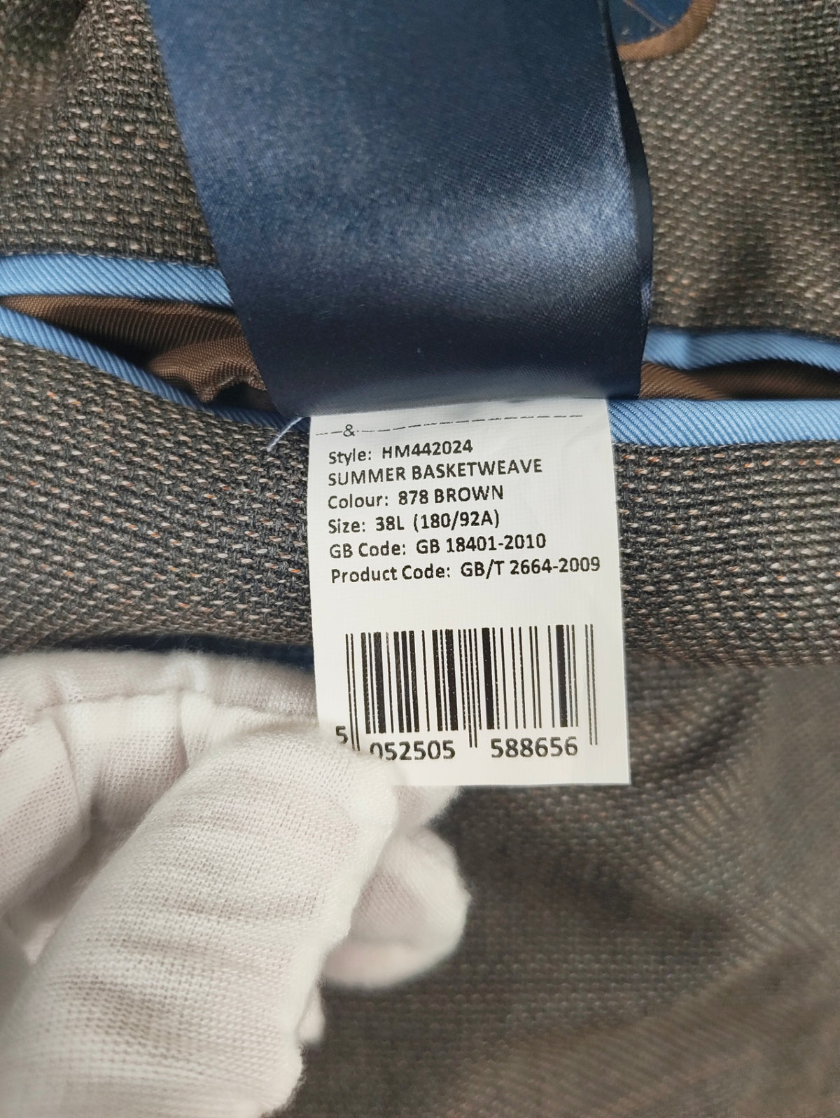 HACKETT LONDON / アンコンジャケット SUMMER BASKETWEAVE 参考定価：70,000程度 SIZE：38L