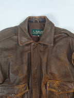 VINTAGE / A-2ラムレザージャケット ブラウン SIZE:L