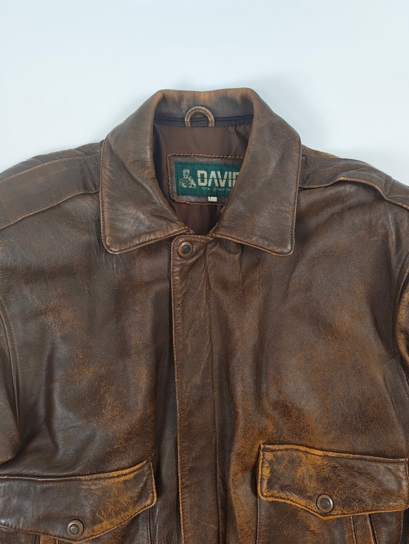 VINTAGE / A-2ラムレザージャケット ブラウン SIZE:L
