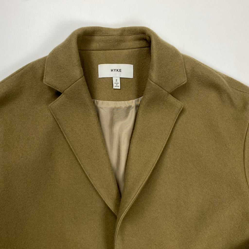 HYKE ハイク / ウールショップコート モスグリーン 参考定価：68,000+tax SIZE:2