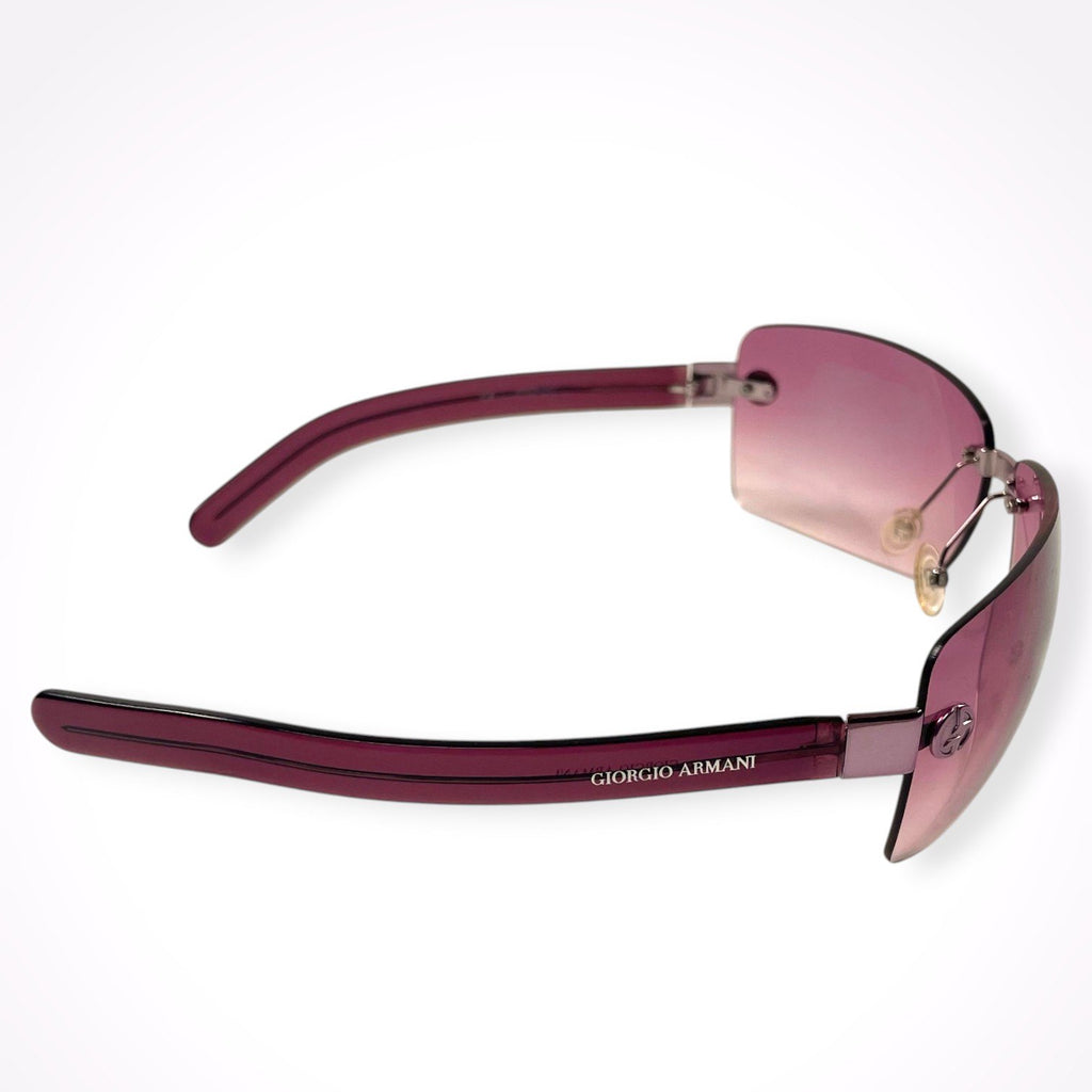 GIORGIO ARMANI / リムレスサングラス 参考定価：58,000程度 SIZE:70□14 115