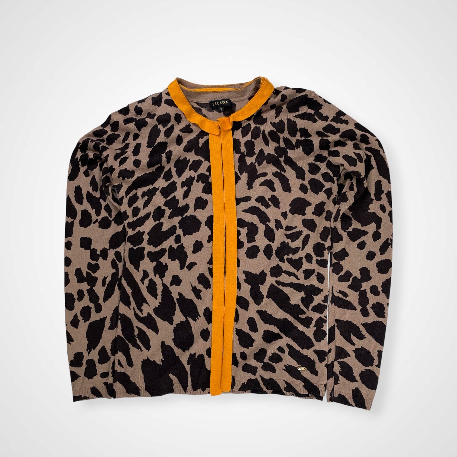 ESCADA エスカーダ / シルクMIXレオパードアンサンブル 参考定価：80,000程度 SIZE：S