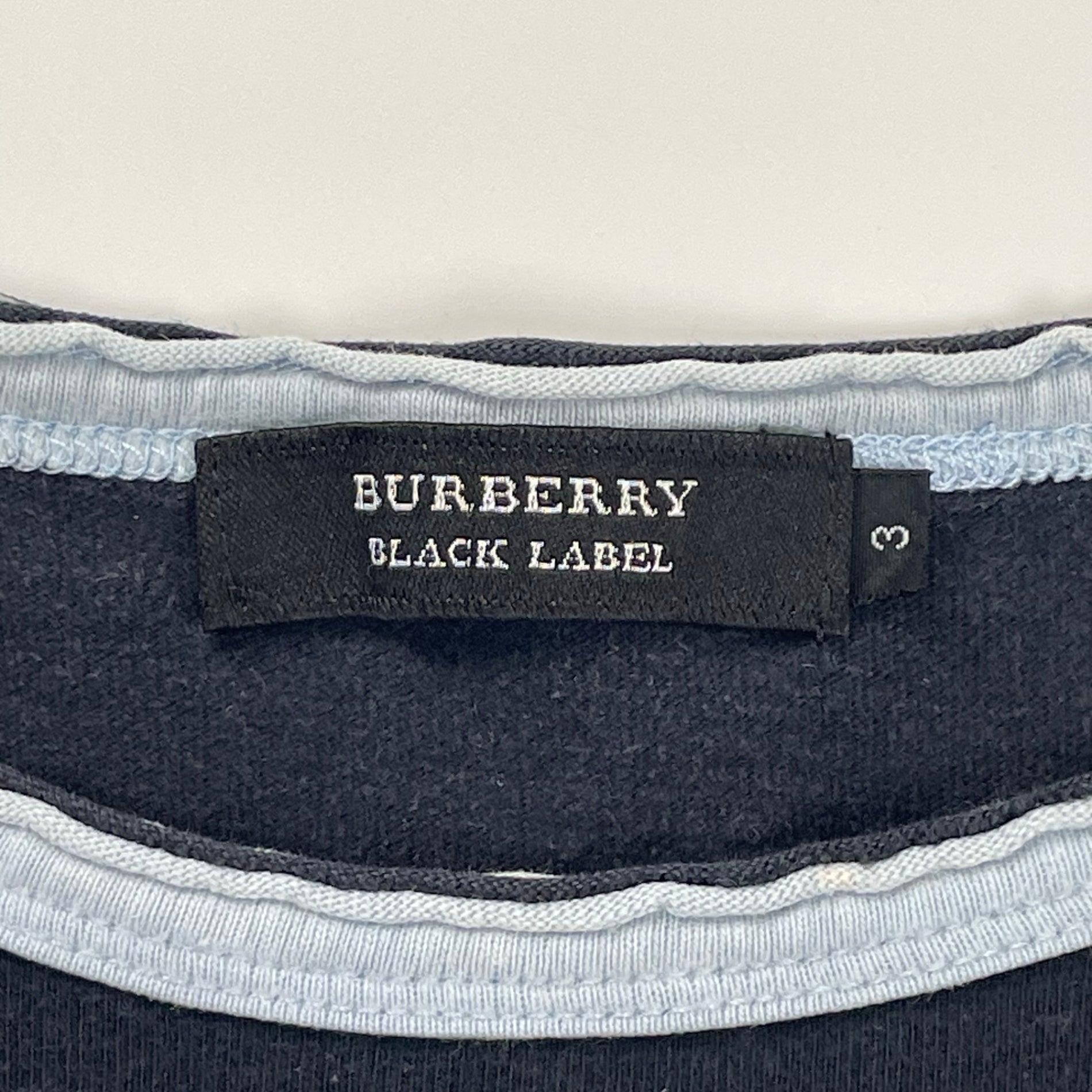 BURBERRY BLACK LABEL バーバリーブラックレーベル / 00s ラグランカットソー シャドーホース Y2K SIZE：3