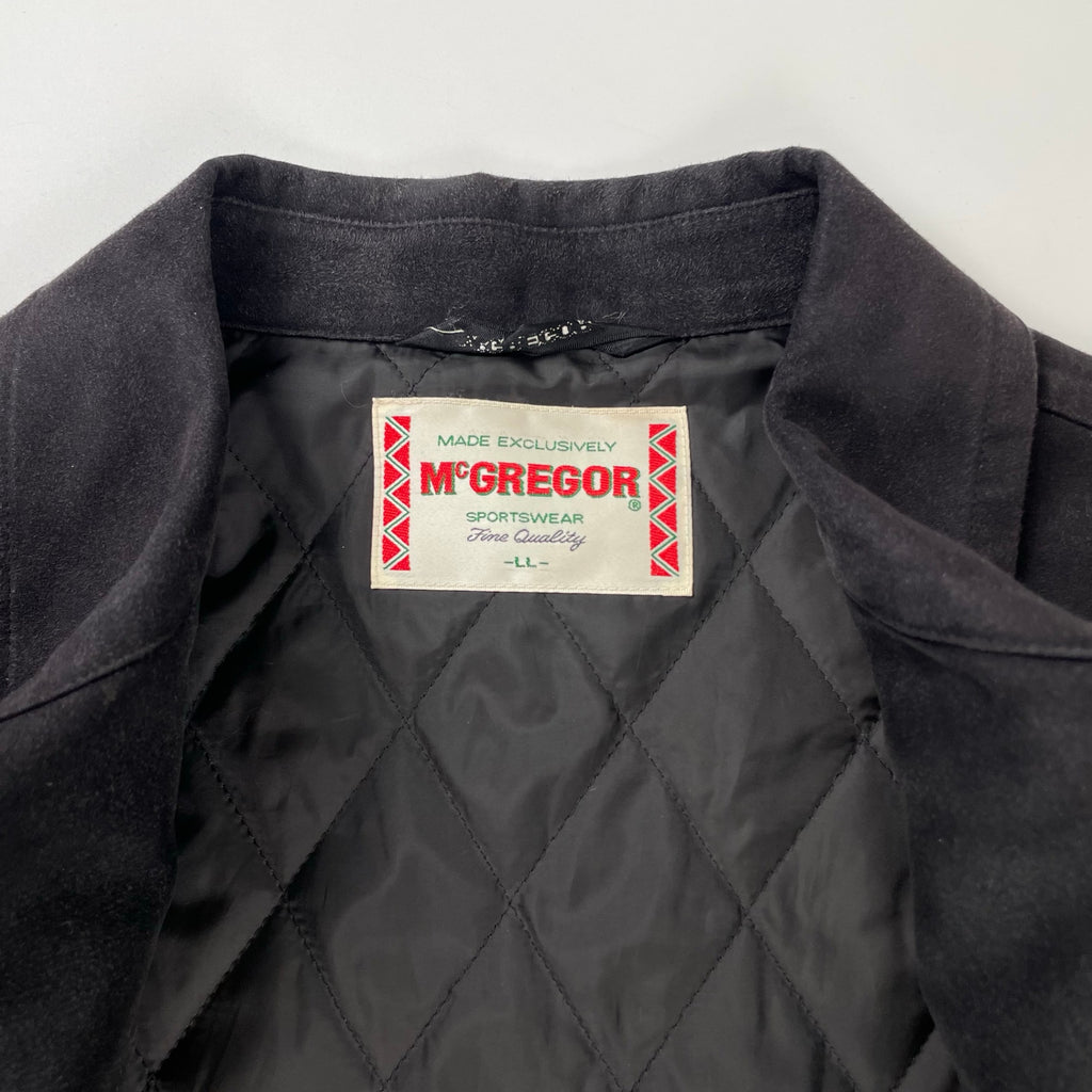McGREGOR マクレガー / スウェードタッチスポーツジャケット ブラック SIZE：LL