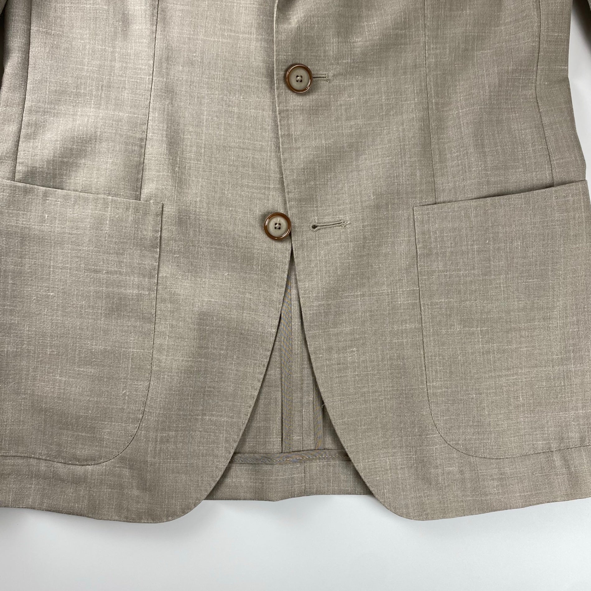 【美品】 TAGLIATORE タリアトーレ / dakar ダカール シルクMIX セットアップ スーツ ウール×シルク×リネン 参考定価：120,000+tax  SIZE:42（S程度）