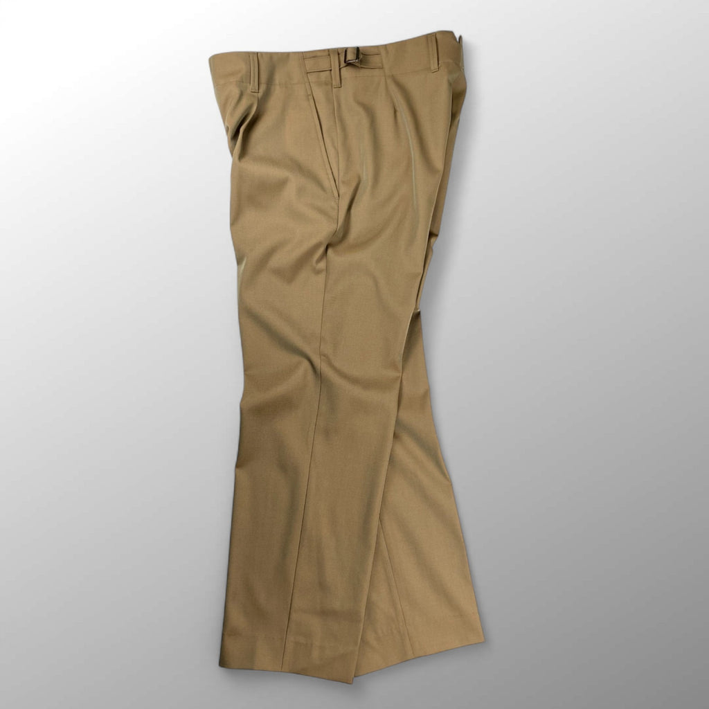 CABaN キャバン / ウールギャバジンツイル 1タックストレートパンツ 参考定価：38,000+tax SIZE:L