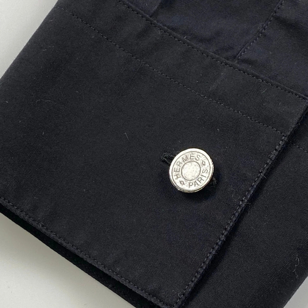 HERMES エルメス / スタンドカラー シャツ セリエボタン 変形デザイン SIZE：39（M程度）