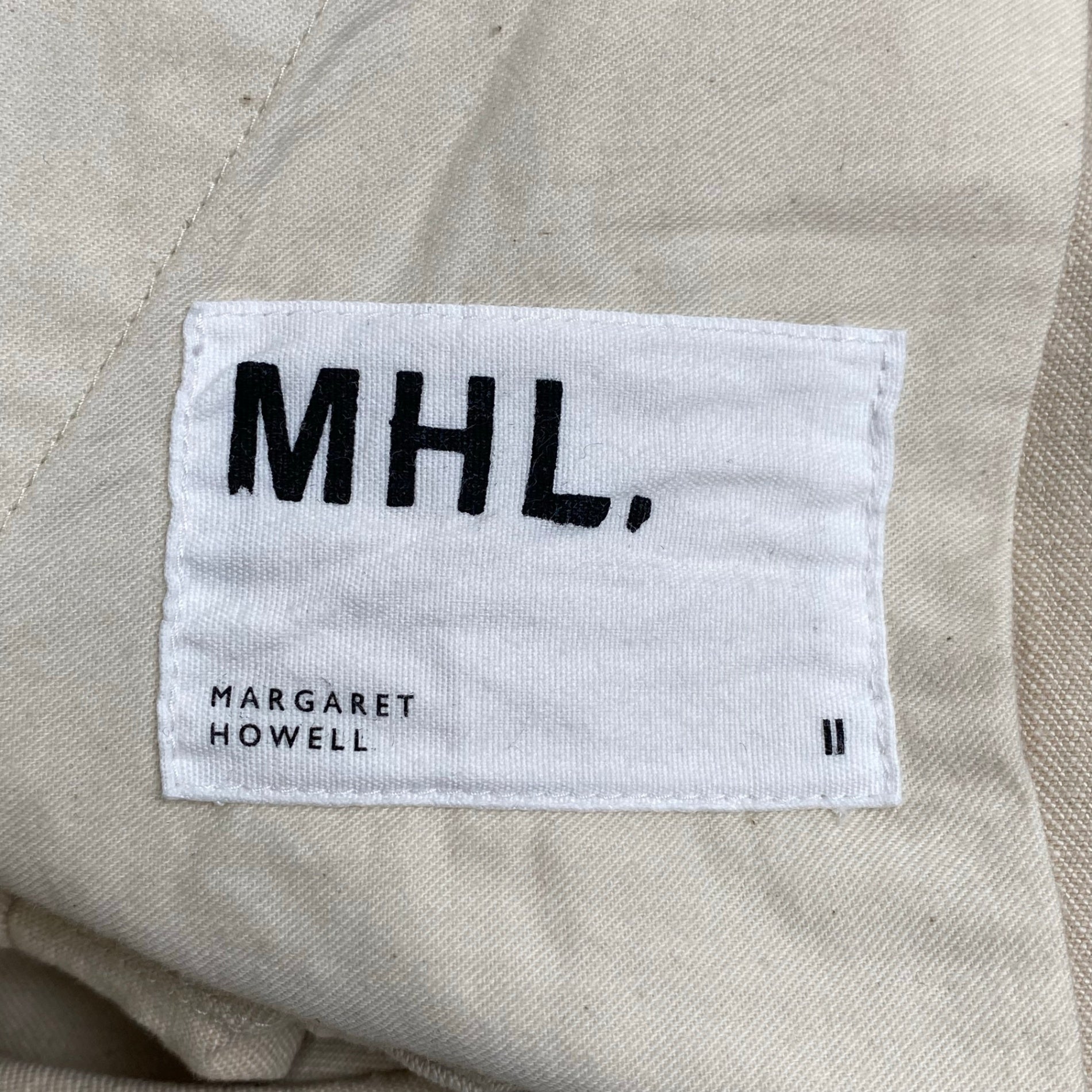 MHL エムエイチエル / NATURAL DENIM WIDE HEM TROUSER デニム 美品 参考定価：30,000程度 SIZE：2
