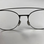 【美品】 金子眼鏡 / PURE TITANIUM ダブルブリッジ  KM-38 GY 参考定価：50,000程度