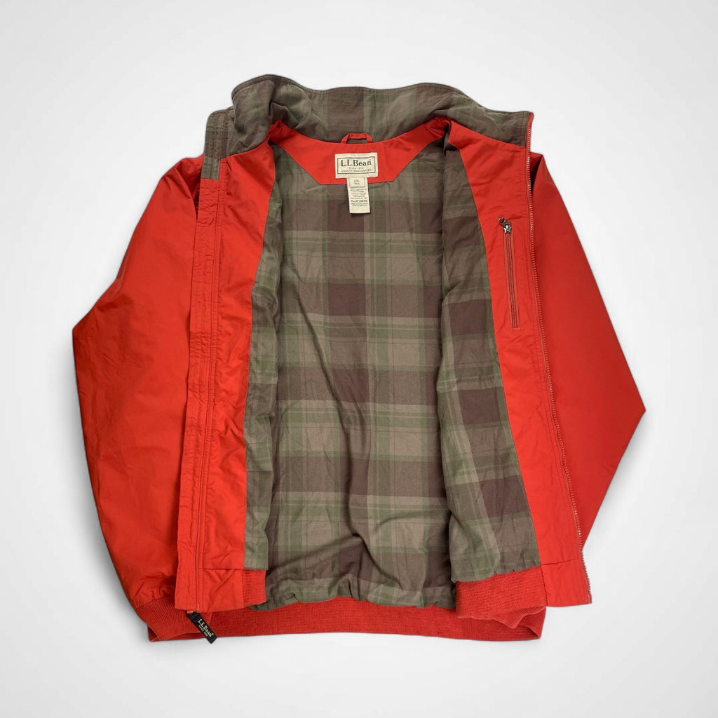 L.L. Bean エルエルビーン / ウォームアップジャケット チェック裏地 マットオレンジ SIZE:XXL