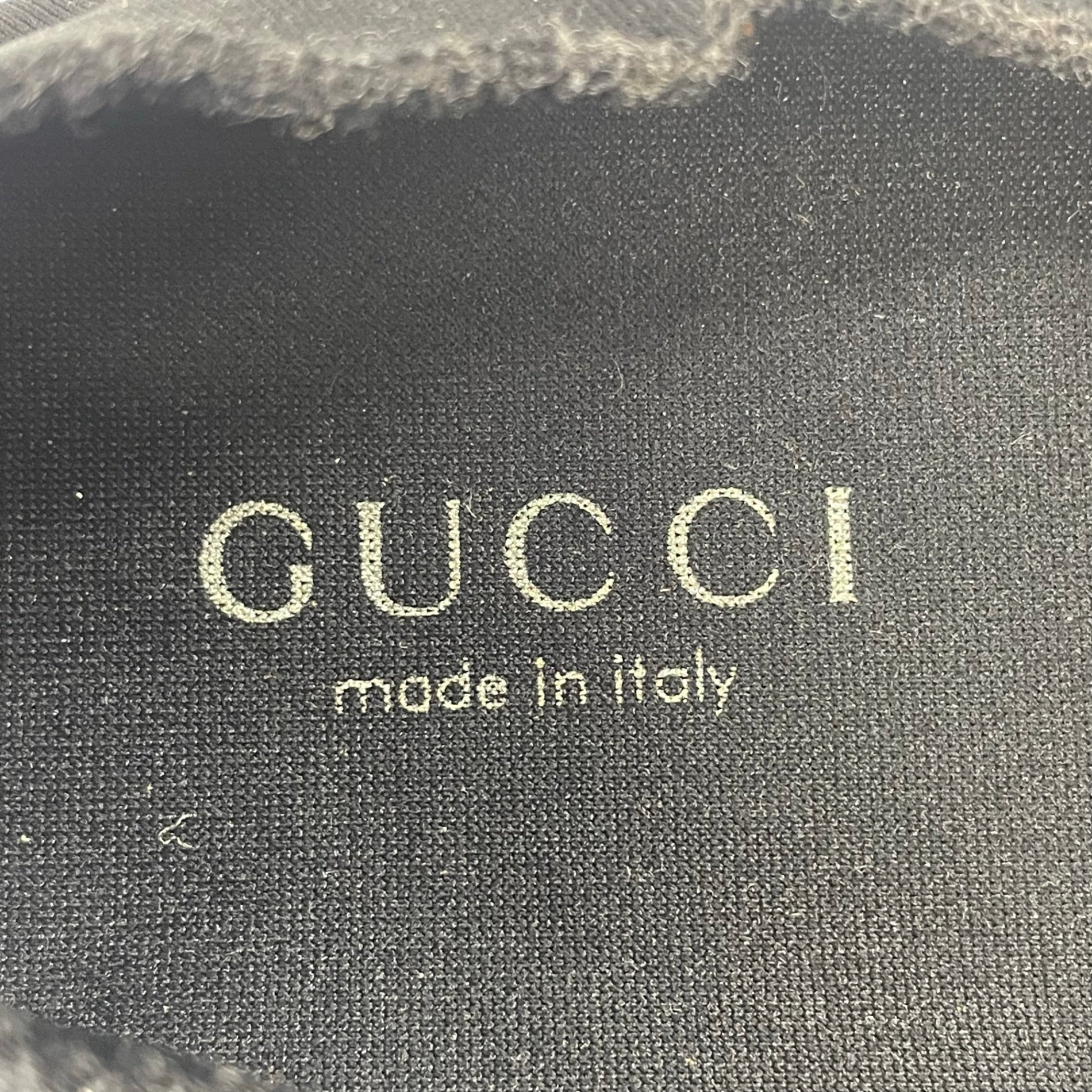 GUCCI / GGキャンバス ルームシューズ ブラック SIZE:36 1/2