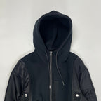 sacai / Sponge Sweat x Nylon Twill Hoodie 参考定価：80,000程度 SIZE:1