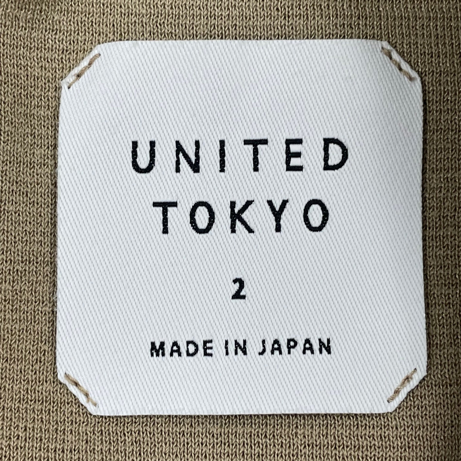 UNITED TOKYO / 18Gミラノリブニット 参考定価：9,500+tax SIZE:2
