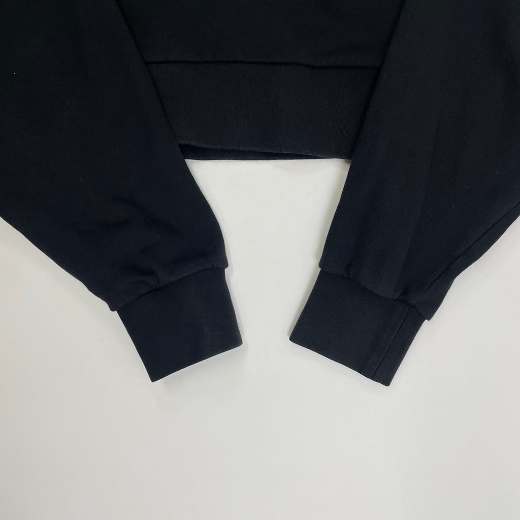 Fax Copy Express / クロップドスウェットフーディー ブラック SIZE:L