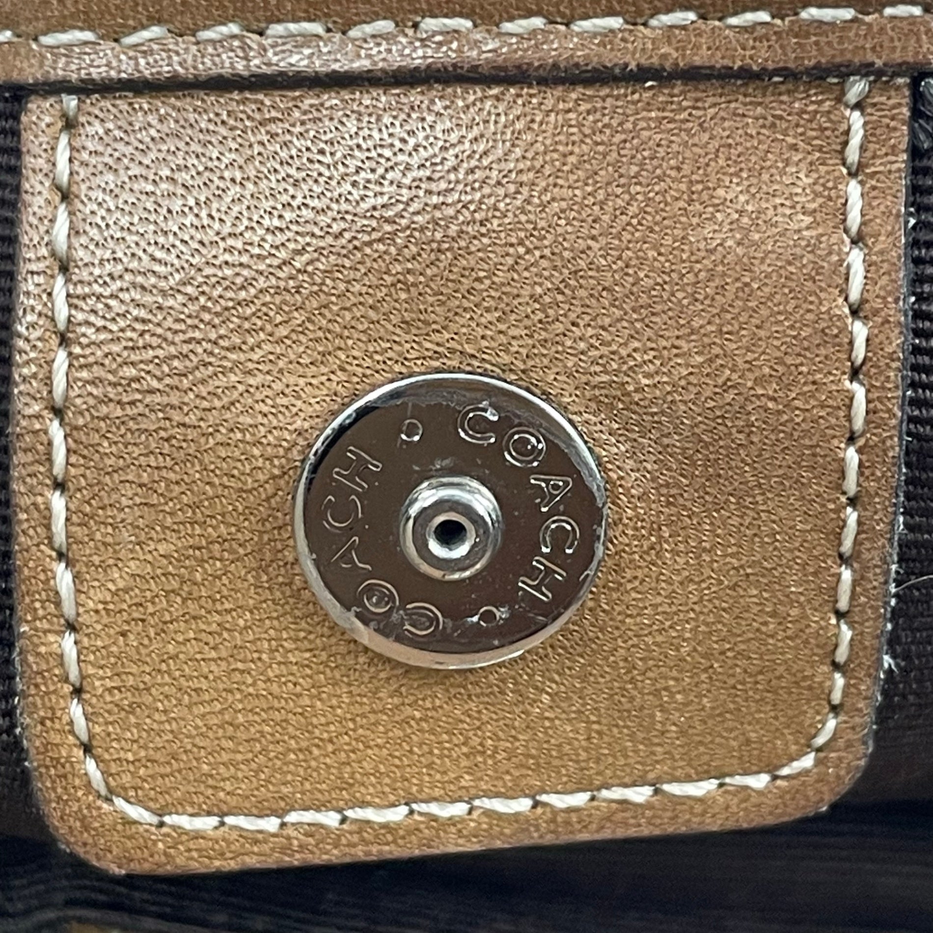 COACH コーチ / ソーホー ミニシグネチャー ワンショルダーバッグ 6808 ブラウン
