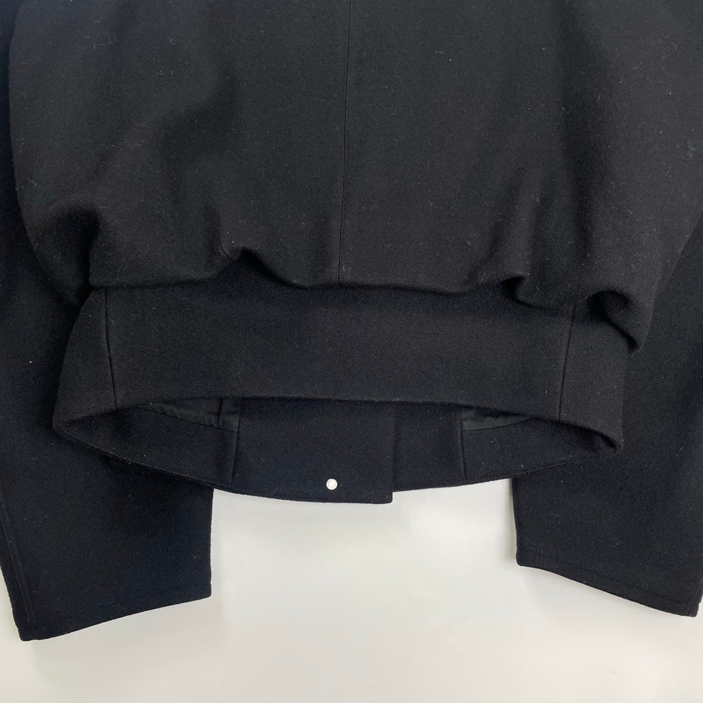 LEMAIRE ルメール / WRAP MELTON JACKET ラップジャケット ブラック 参考定価：150,000程度 SIZE:34