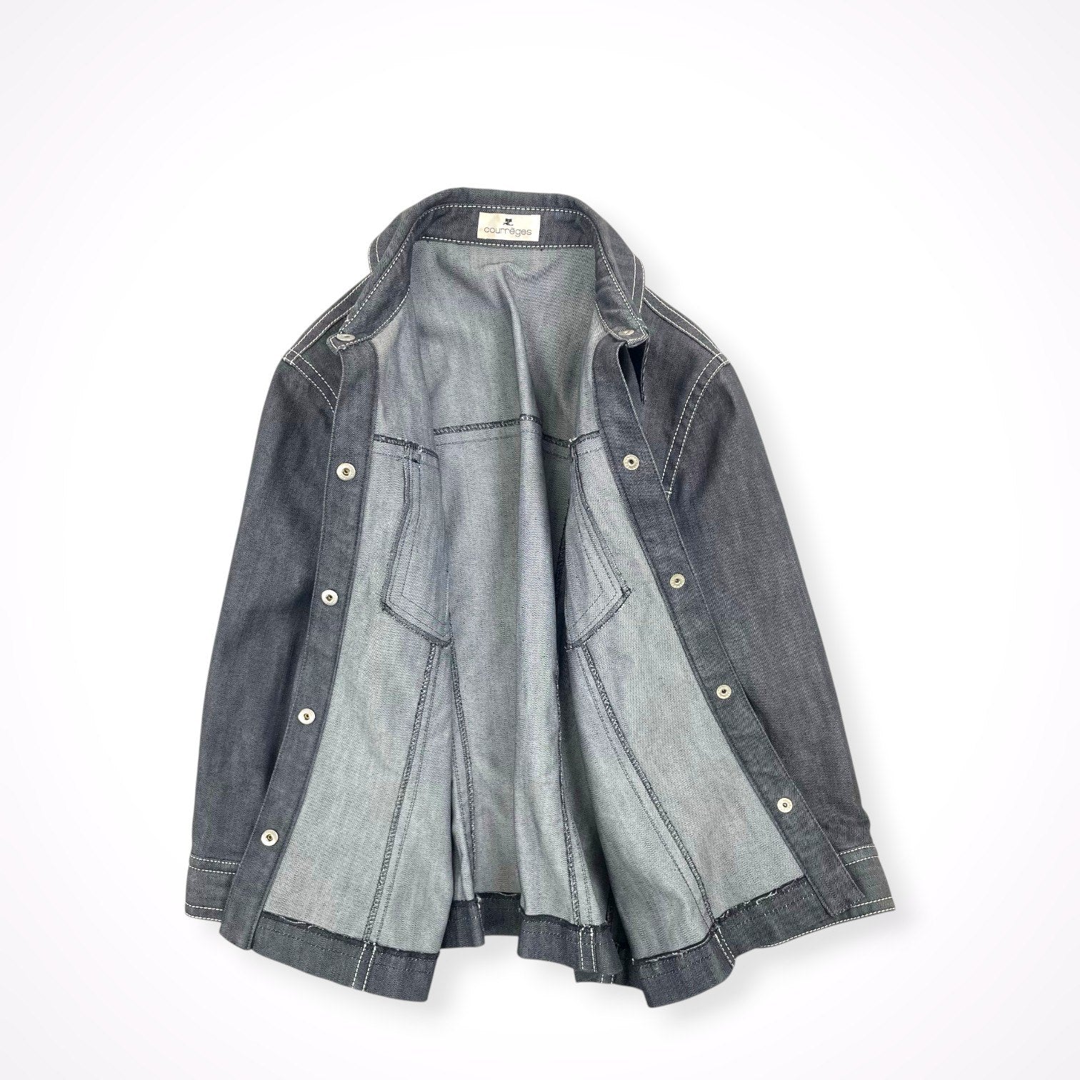 courreges / ヴィンテージデニム タイトシャツジャケット 参考定価：45,000程度 SIZE:11