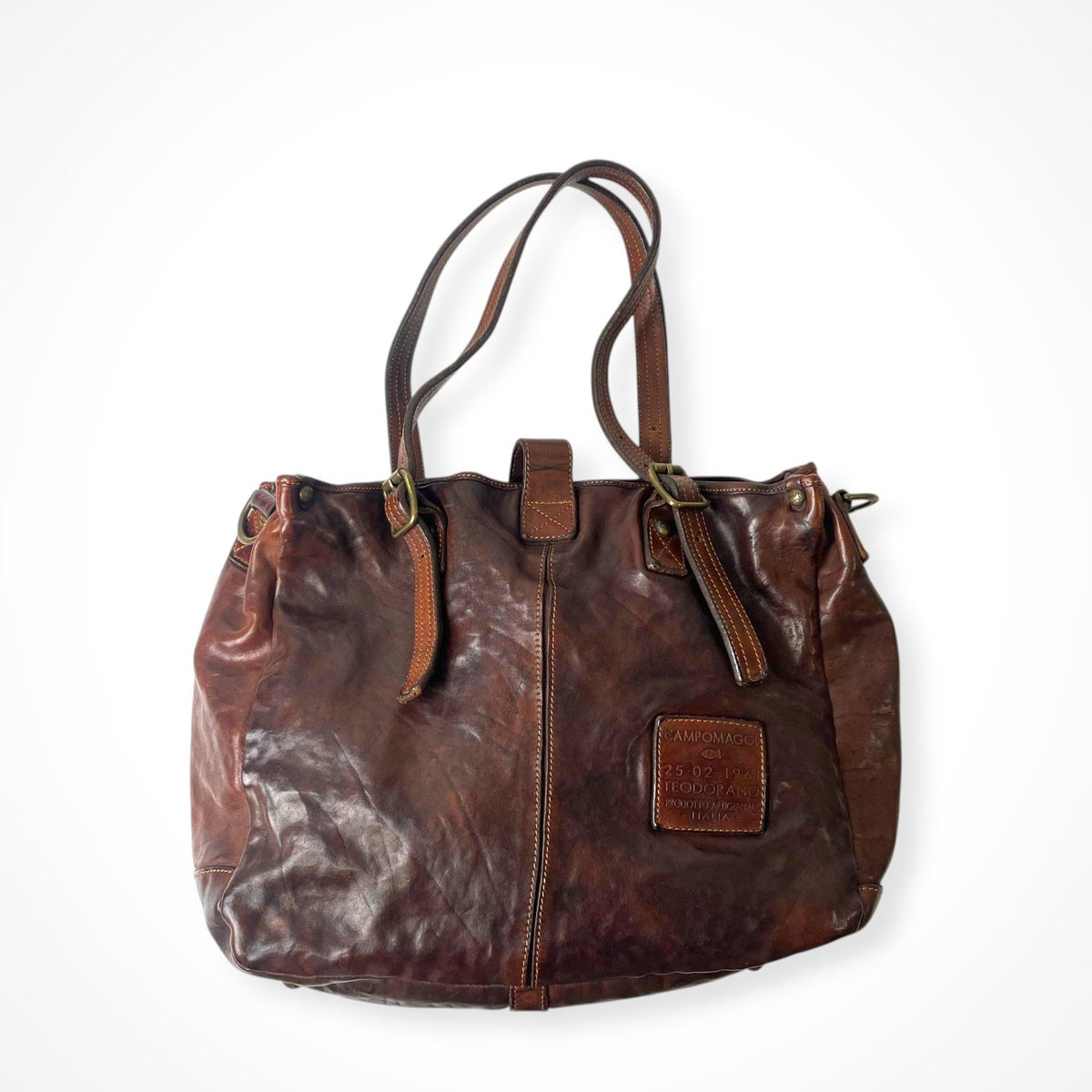 CAMPOMAGGI / teodorano 2WAYレザートートバッグ 参考定価：80,000程度