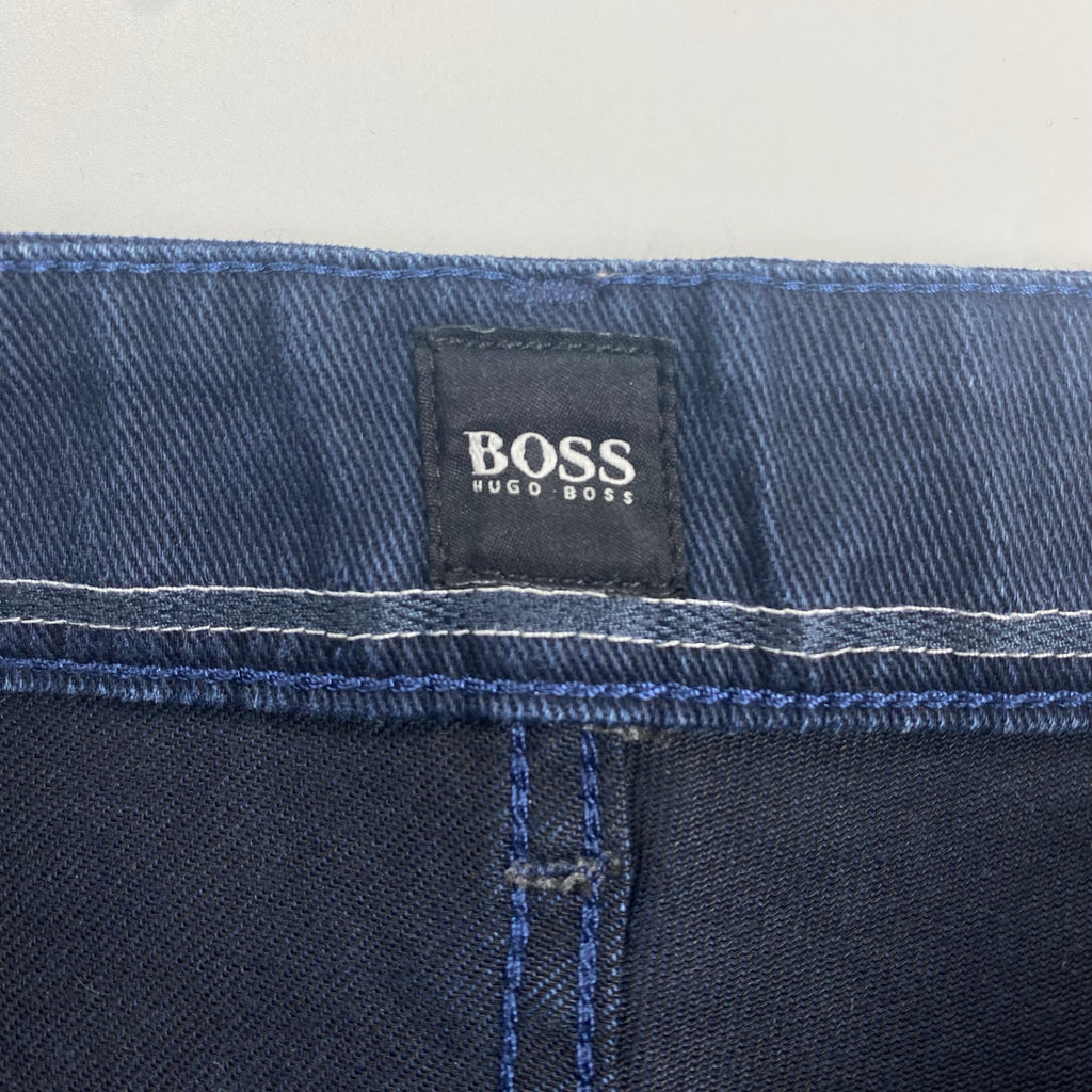 BOSS HUGO BOSS ボス ヒューゴボス / テーパード ストレッチ デニムパンツ デニムの名門Candiani社製 SIZE：W33 L32