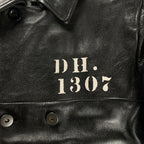 Dress hippy ドレスヒッピー / Leather Pea Coat ダブルブレストレザージャケット 参考定価：65,000程度 SIZE:S