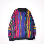 VINTAGE / 〈I･V･Y〉 3D立体編み クルーネックニットセーター SIZE:L