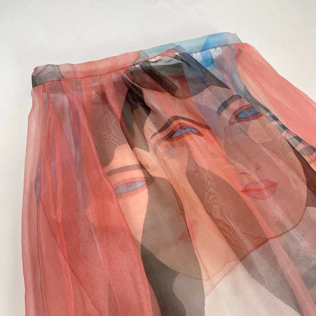 TARO HORIUCHI × Yuliya Gryaznova / コラボ転写シアースカート 参考定価：55,000程度 タグ付 SIZE:1