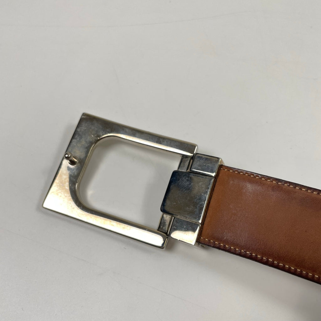 DOLCE＆GABBANA / メタルバックル レザーベルト 参考定価：50,000程度 全長：約98cm程度
