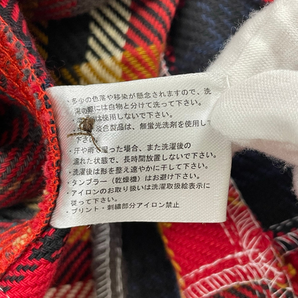 vanson / ヘビーネルチェック パッチワークシャツ 未使用品 参考定価：15,800+tax SIZE:L