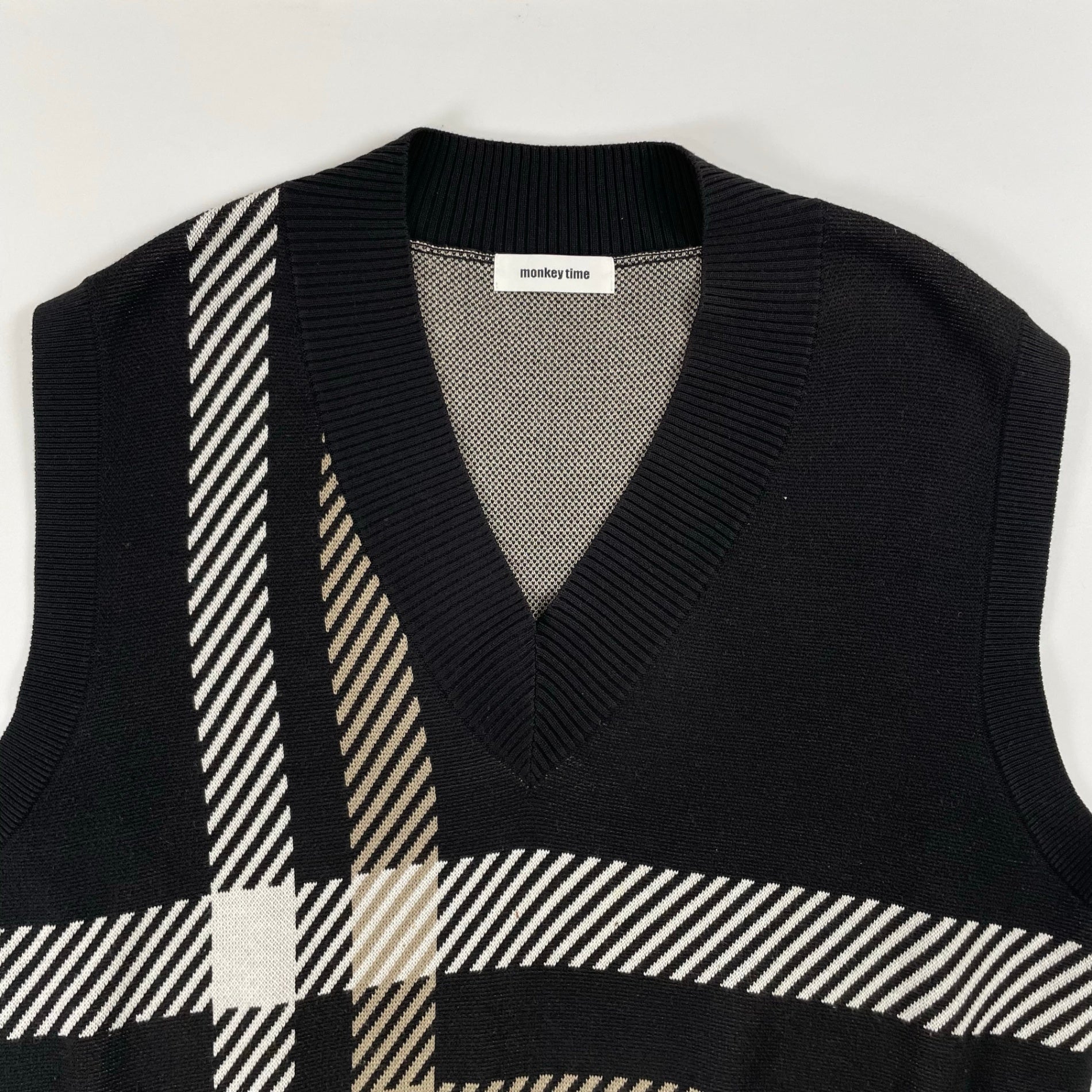 monkeytime / C/AC PLAID VEST Ⅱ参考定価：12,000+tax SIZE:M