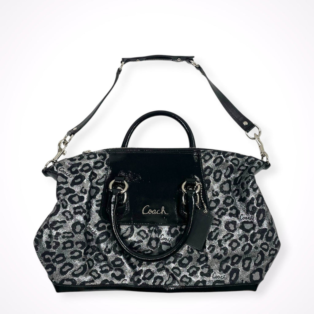 COACH / オセロット2WAYバッグ レオパード F15520 美品