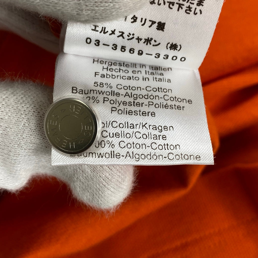 HERMES エルメス / セリエボタン ポロシャツ  SIZE：L