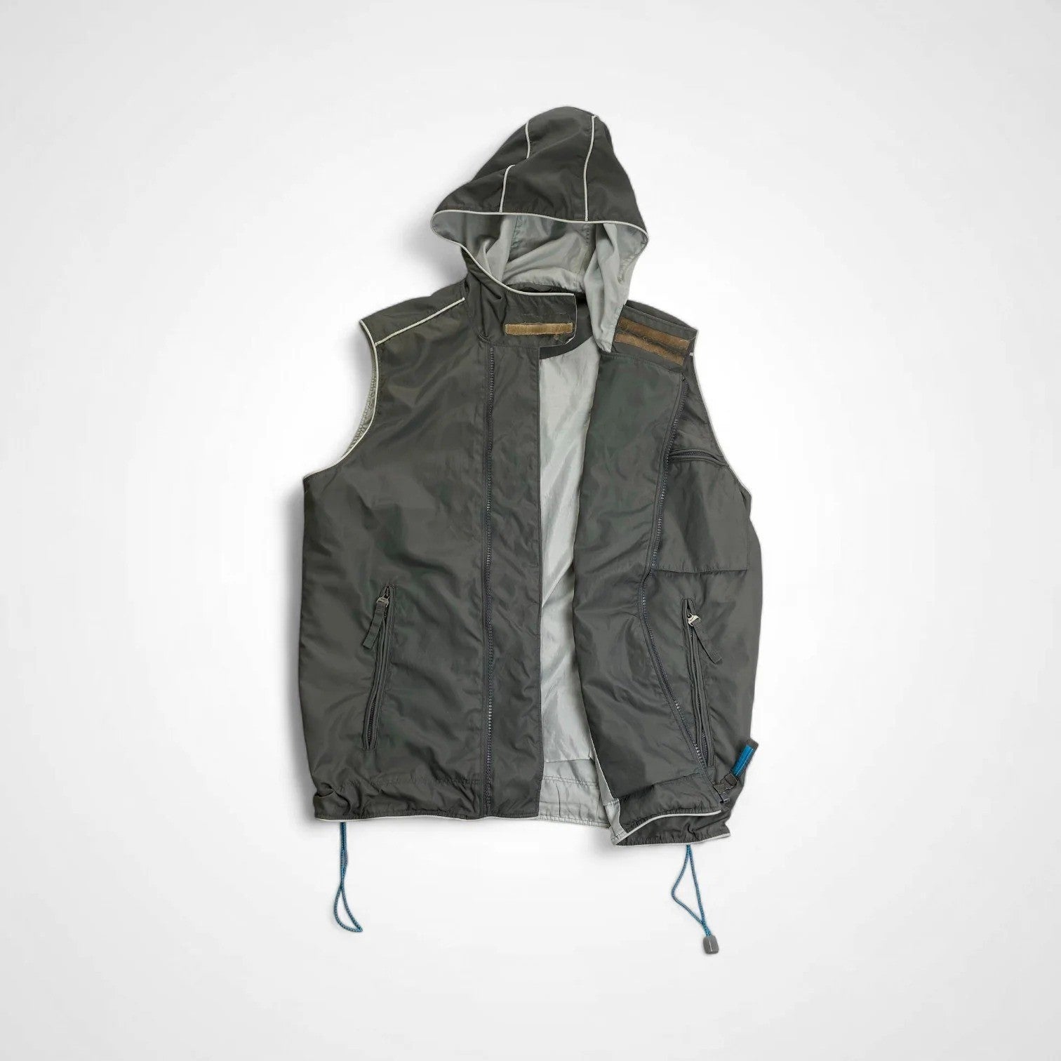 NIKE ナイキ / asymmetry tech hooded vest テック ベスト 立体ポケット SIZE：M