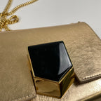 JIMMY CHOO ジミーチュウ / LOCKETT PETITE チェーンショルダーバッグ ギャランティー付 参考定価：200,000程度