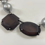 EMPORIO ARMANI / ボール×ストーンネックレス 参考定価：50,000程度