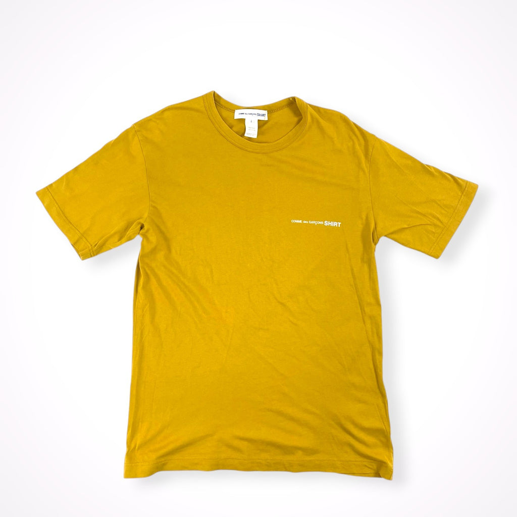 COMME des GARCONS SHIRT / ロゴプリントTシャツ SIZE：L