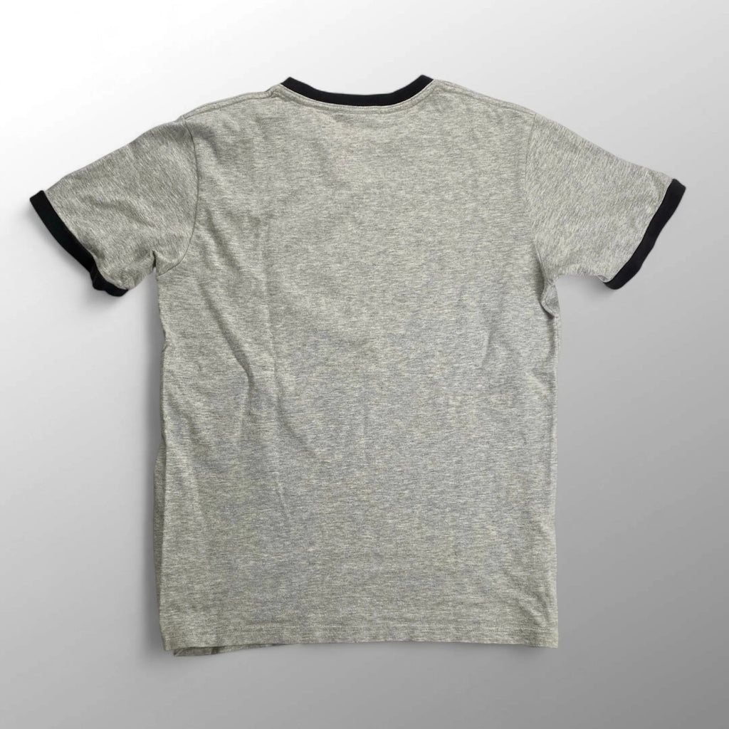 00s NIKE ナイキ / フロッキープリント リンガー ロゴTシャツ ユニセックス SIZE：L